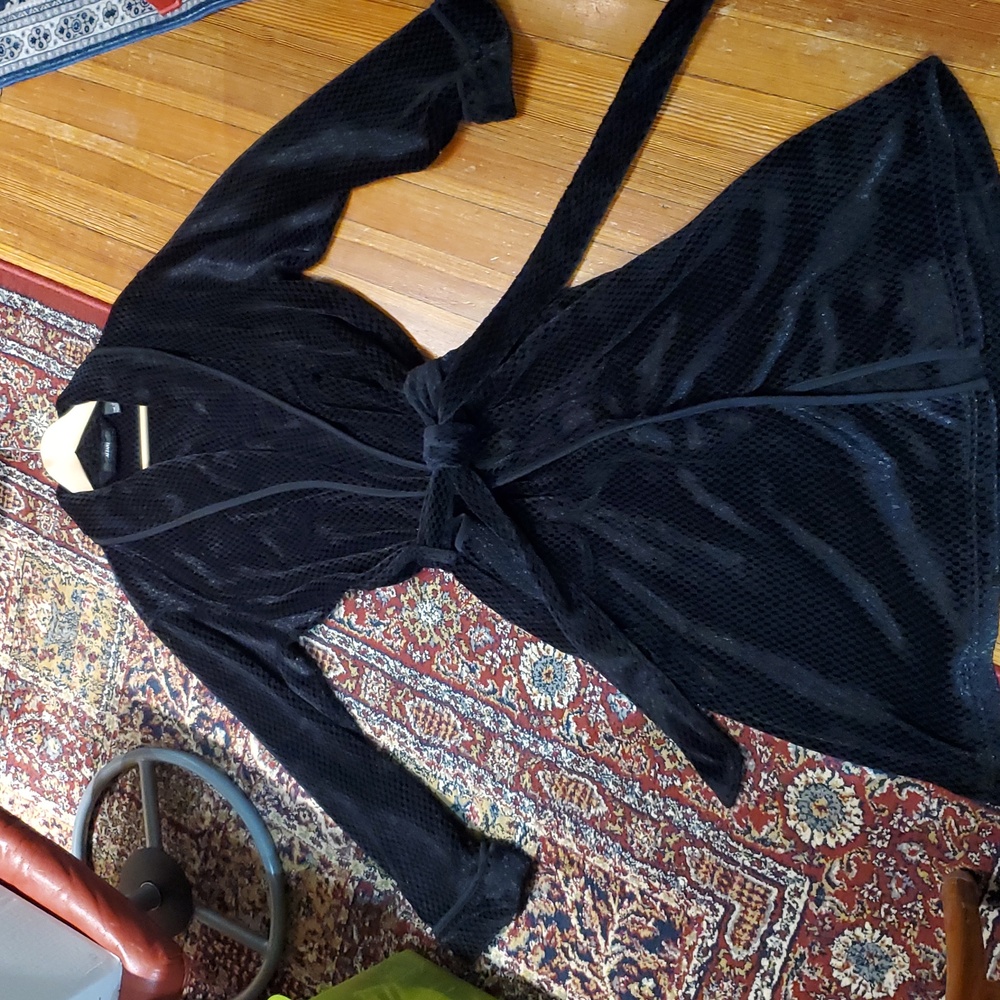 Alfani Textured Black Robe